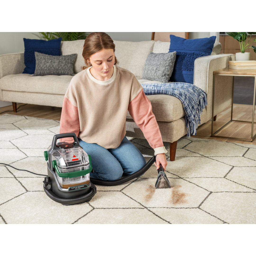 BISSELL Little Green Pet Pro Portable Carpet Cleaner Portable Carpet and Upholstery Deep Cleaner, Car/Auto Detailer, with Self-Cleaning Tough Stain Tool, Pet Hair Removal Tool, Crevice Tool 3908